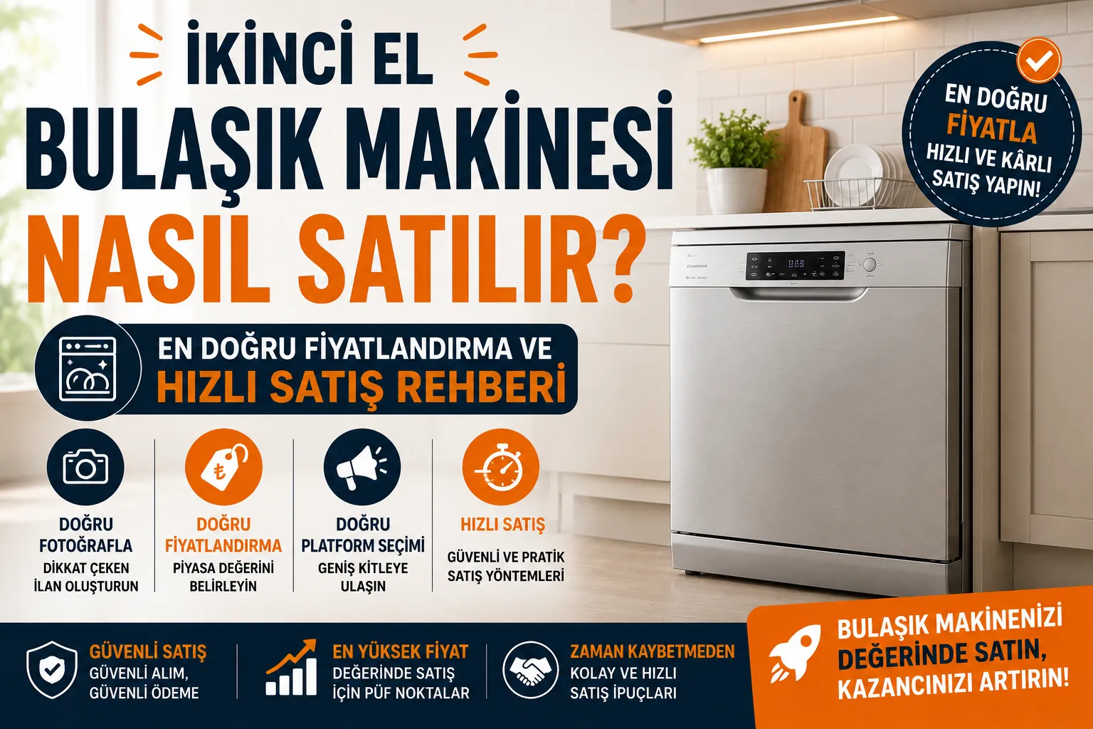 İkinci El Bulaşık Makinesi Nasıl Satılır? 