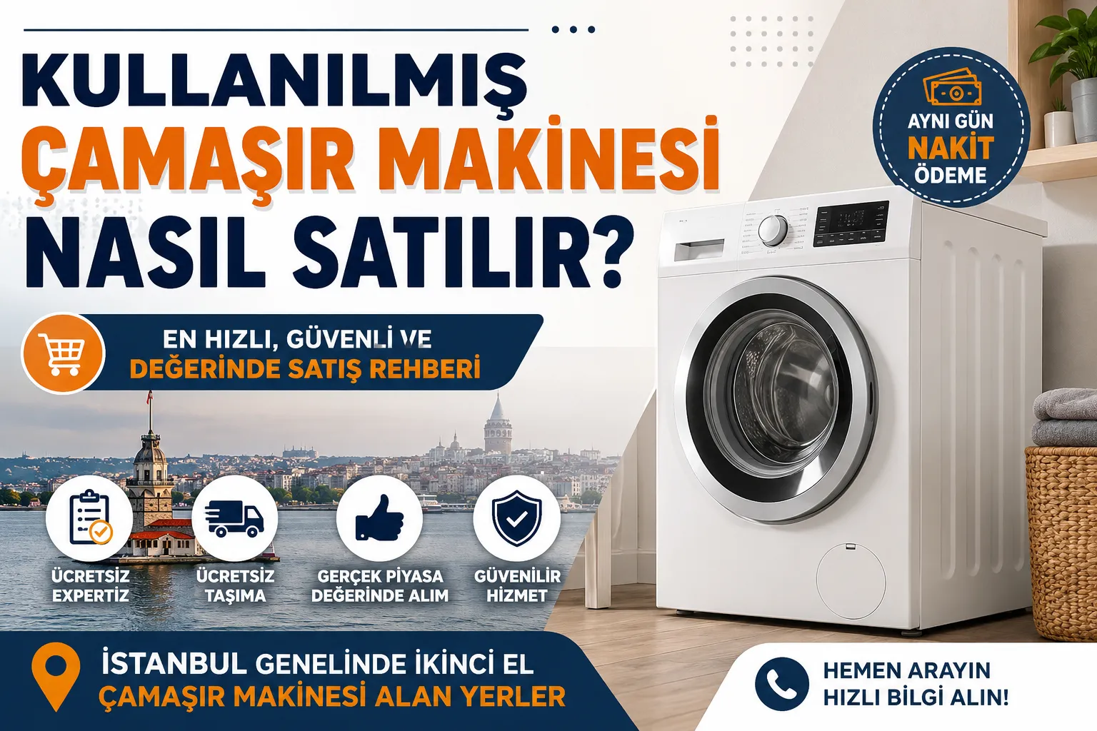 Kullanılmış Çamaşır Makinesi Nasıl Satılır?