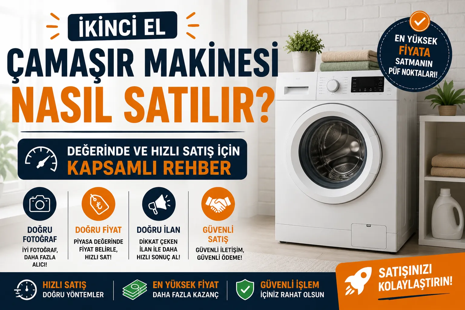 İkinci El Çamaşır Makinesi Nasıl Satılır?