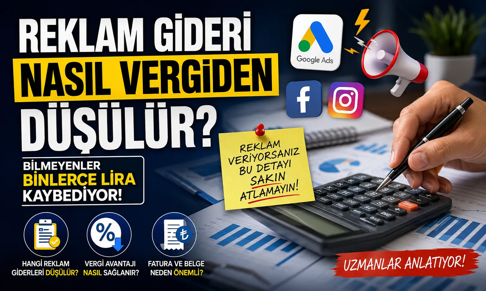 Reklam Gideri Nasıl Vergiden Düşülür?