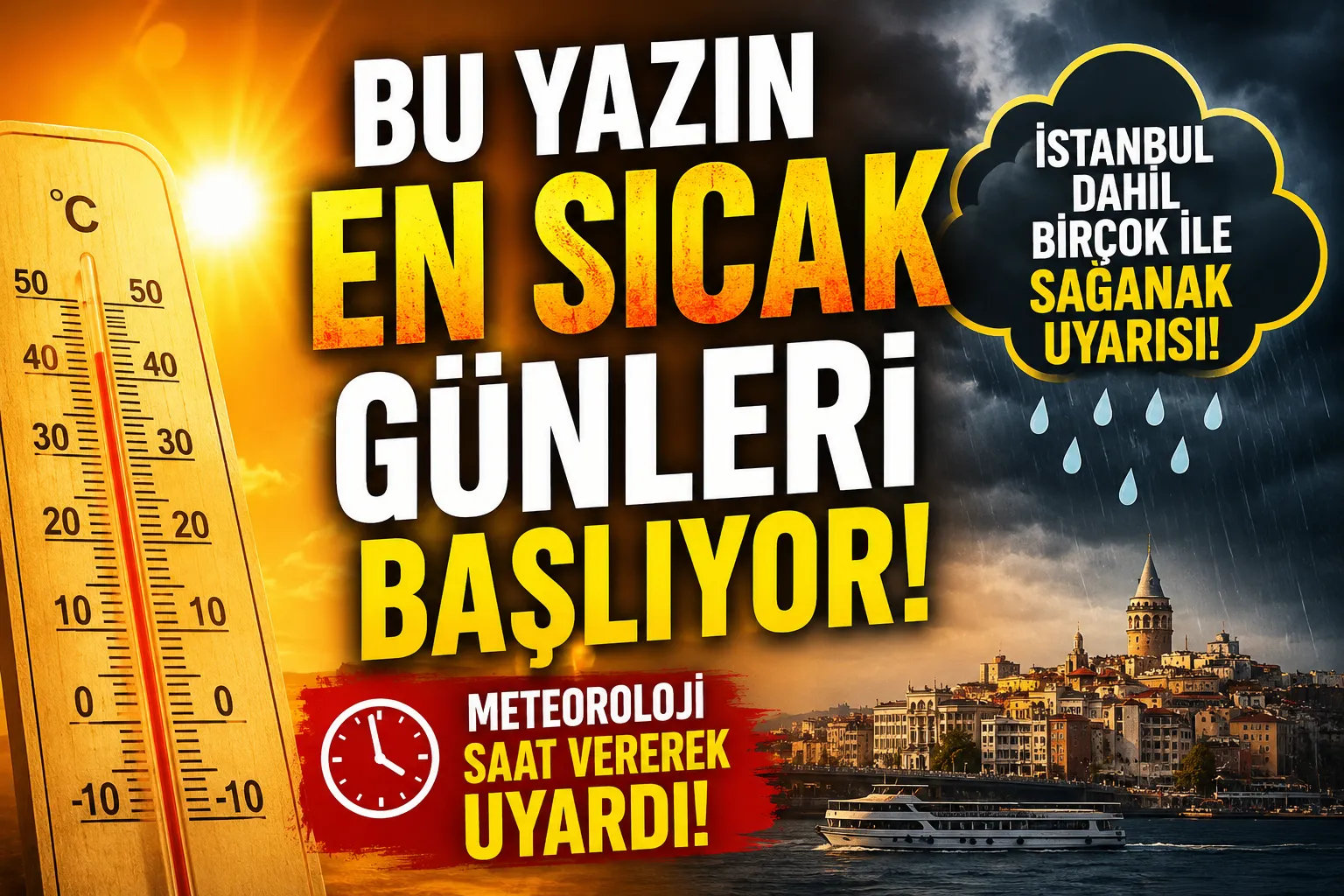 Bu Yazın En Sıcak Günleri Başlıyor! Meteoroloji Saat Vererek Uyardı